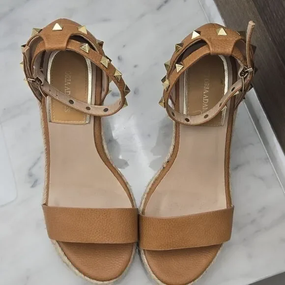 Brown Leather Women's Sandals - Picture 6 of 6